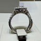 14K White Gold 2.00 CTW Natural Diamond Halo Twist Bridal Wedding Set