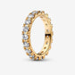 Sparkling Row Eternity Ring ( 14k gold plating)