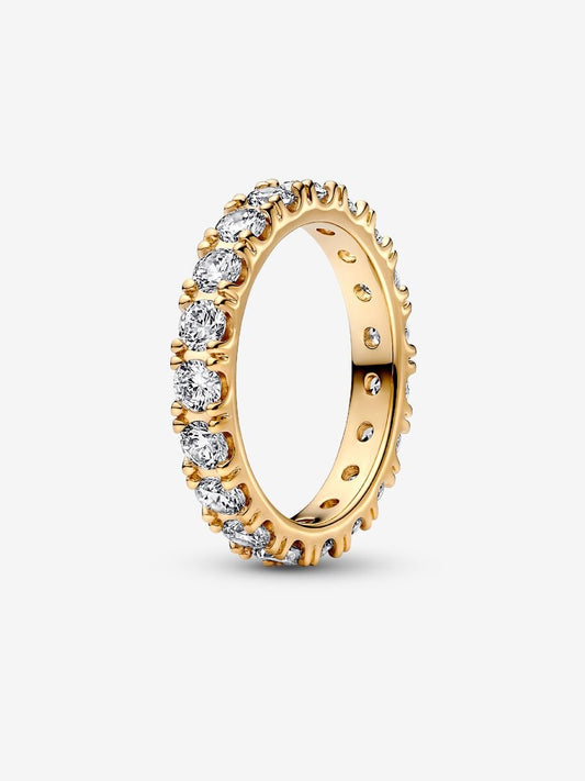 Sparkling Row Eternity Ring ( 14k gold plating)