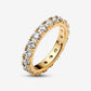 Sparkling Row Eternity Ring ( 14k gold plating)