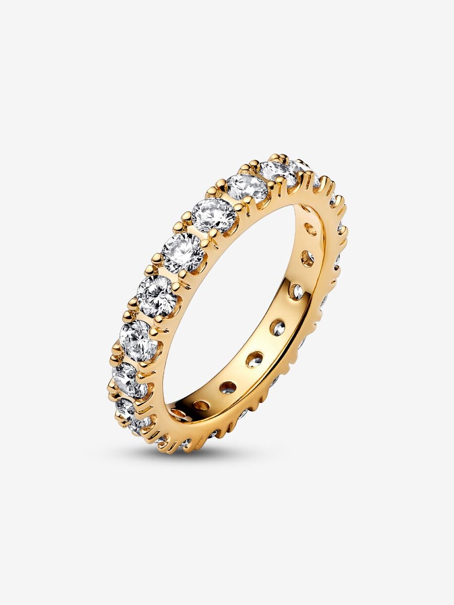 Sparkling Row Eternity Ring ( 14k gold plating)