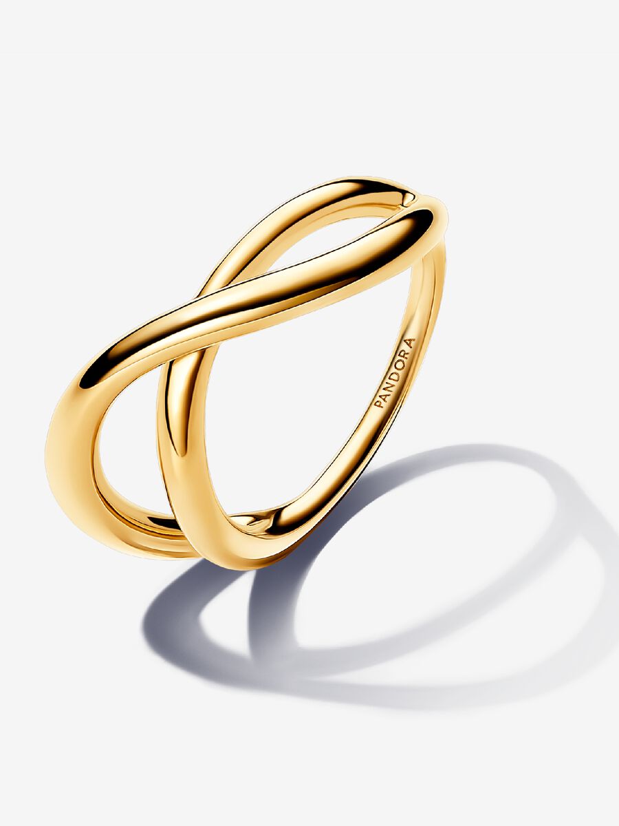 Organically Shaped Infinity Ring
