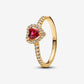 Elevated Heart Ring