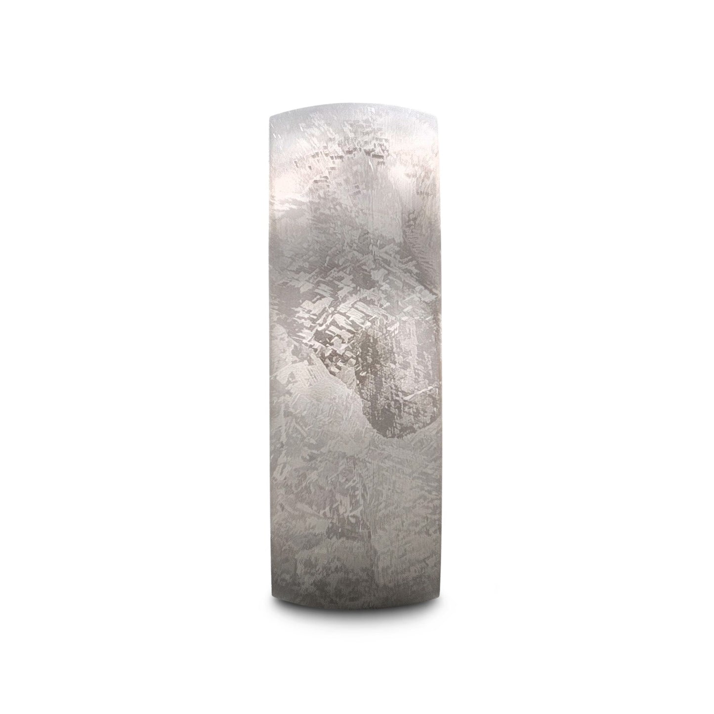 MAGELLANIC Domed Titanium Ring with Meteorite Pattern - 8mm