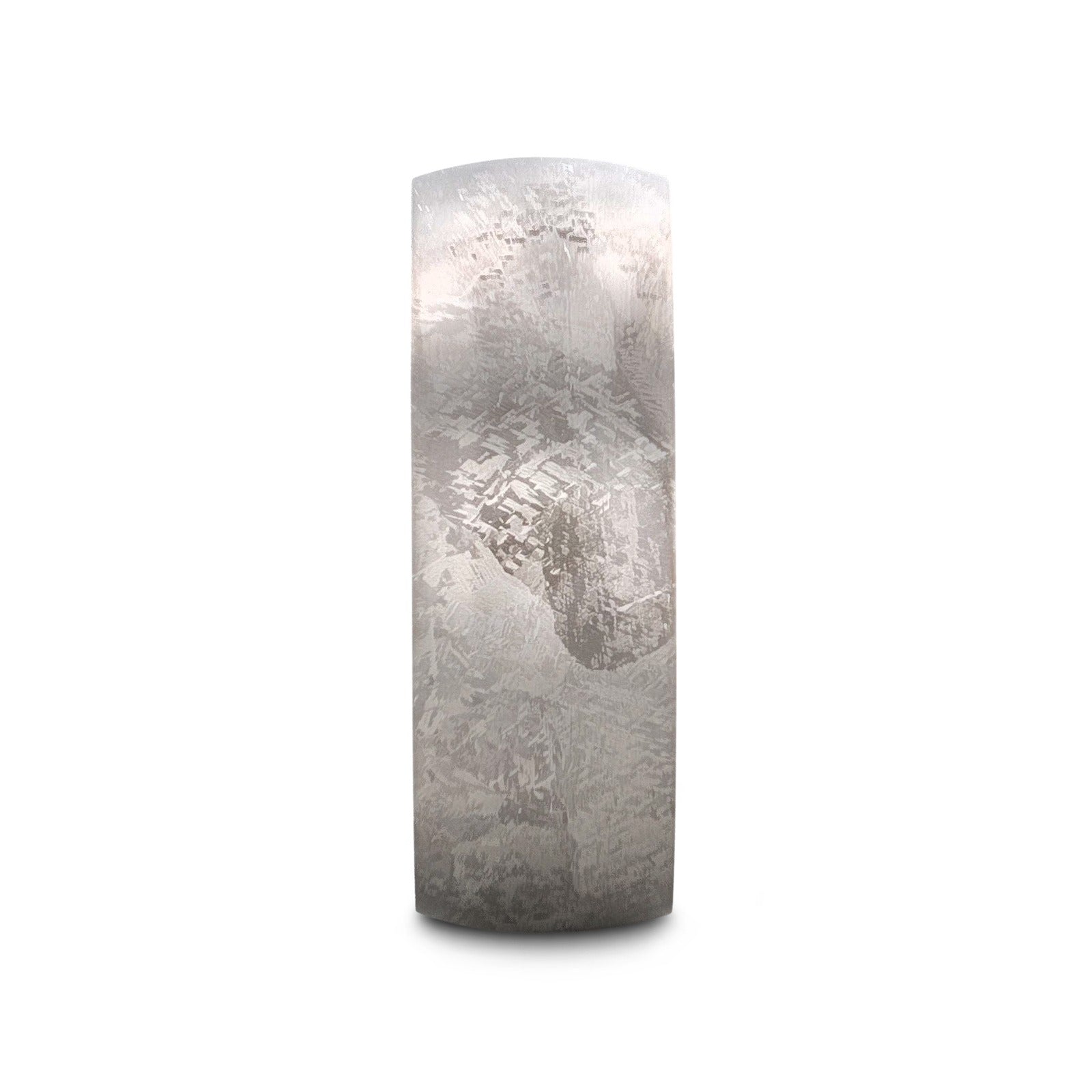 MAGELLANIC Domed Titanium Ring with Meteorite Pattern - 8mm