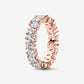 Alternating Sparkling Band Ring