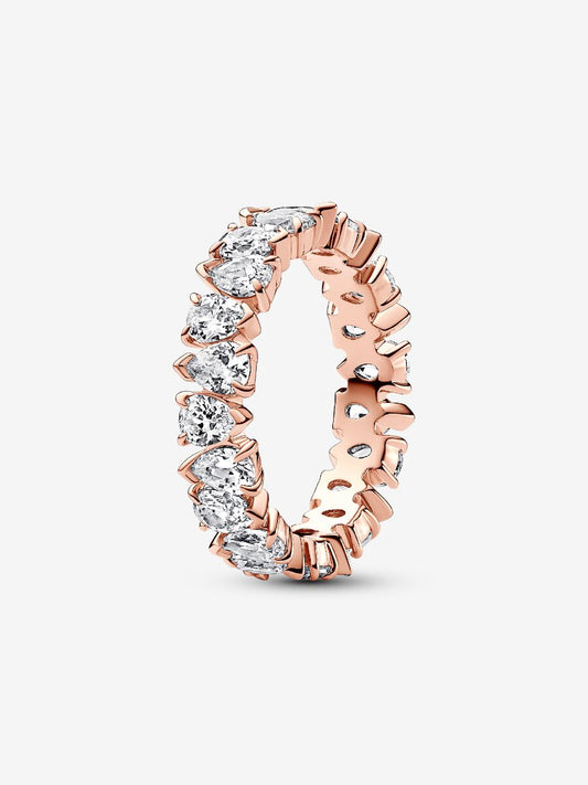 Alternating Sparkling Band Ring