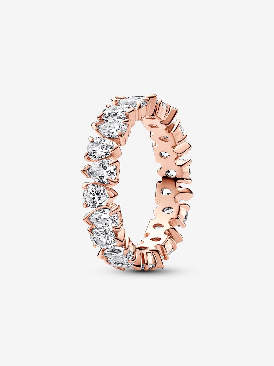 Alternating Sparkling Band Ring