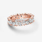 Alternating Sparkling Band Ring