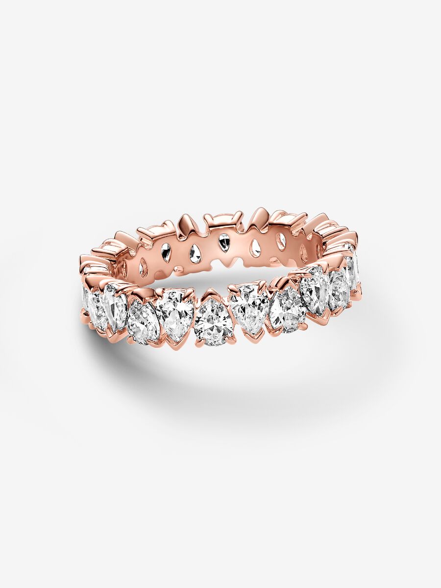Alternating Sparkling Band Ring
