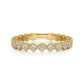 Gabriel & Co. 14K Yellow Gold Diamond Bezel Setting Stackable Ladies Ring .56CTW