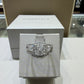 2.00 CTW Radiant-Style Composite Diamond Twist Halo Wedding Set in 14K White Gold – 0.53 CT Center