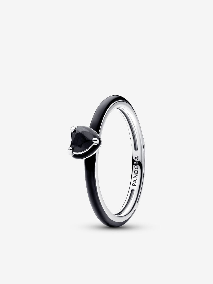 Black Hearts Ring Set