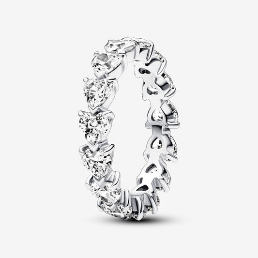 Band of Clear Hearts Ring