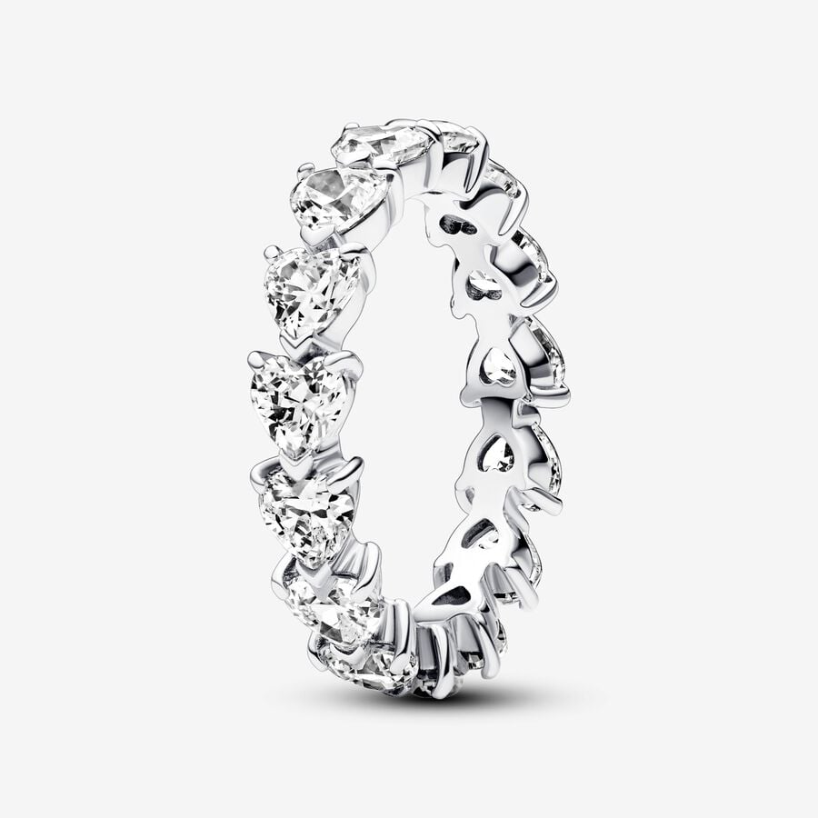 Band of Clear Hearts Ring