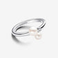 Duo Treated Freshwater Cultured Pearls Ring
