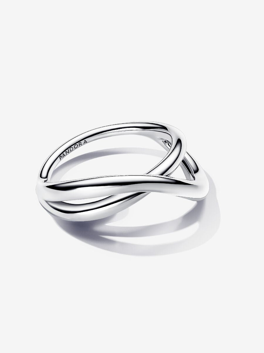 Organically Shaped Infinity Ring