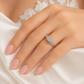 Hi1/2 CTW Princess Cut Three-Stone Diamond Engagement Ring | 14K White Gold