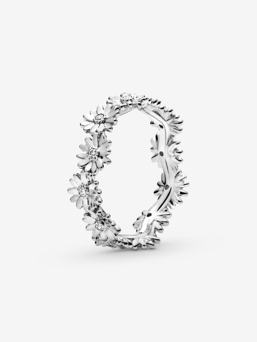 Sparkling Daisy Flower Crown Ring