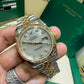 Rolex Datejust 18k/ss Jubilee factory Mother of pearl diamond dial  116233