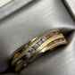 Mens Vintage Estate 14k Yellow Gold Diamond Ring .17ctw