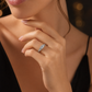 Hi1/2 CTW Princess Cut Three-Stone Diamond Engagement Ring | 14K White Gold