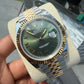 Rolex Datejust 18k/SS 41mm Olive Geeen Roman Dial Jubilee  Bracelet Men's Watch 126333