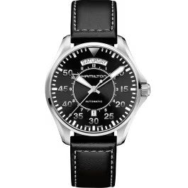 Hamilton Khaki Aviation Pilot Day Date Auto - Dial color:Black - H64615735