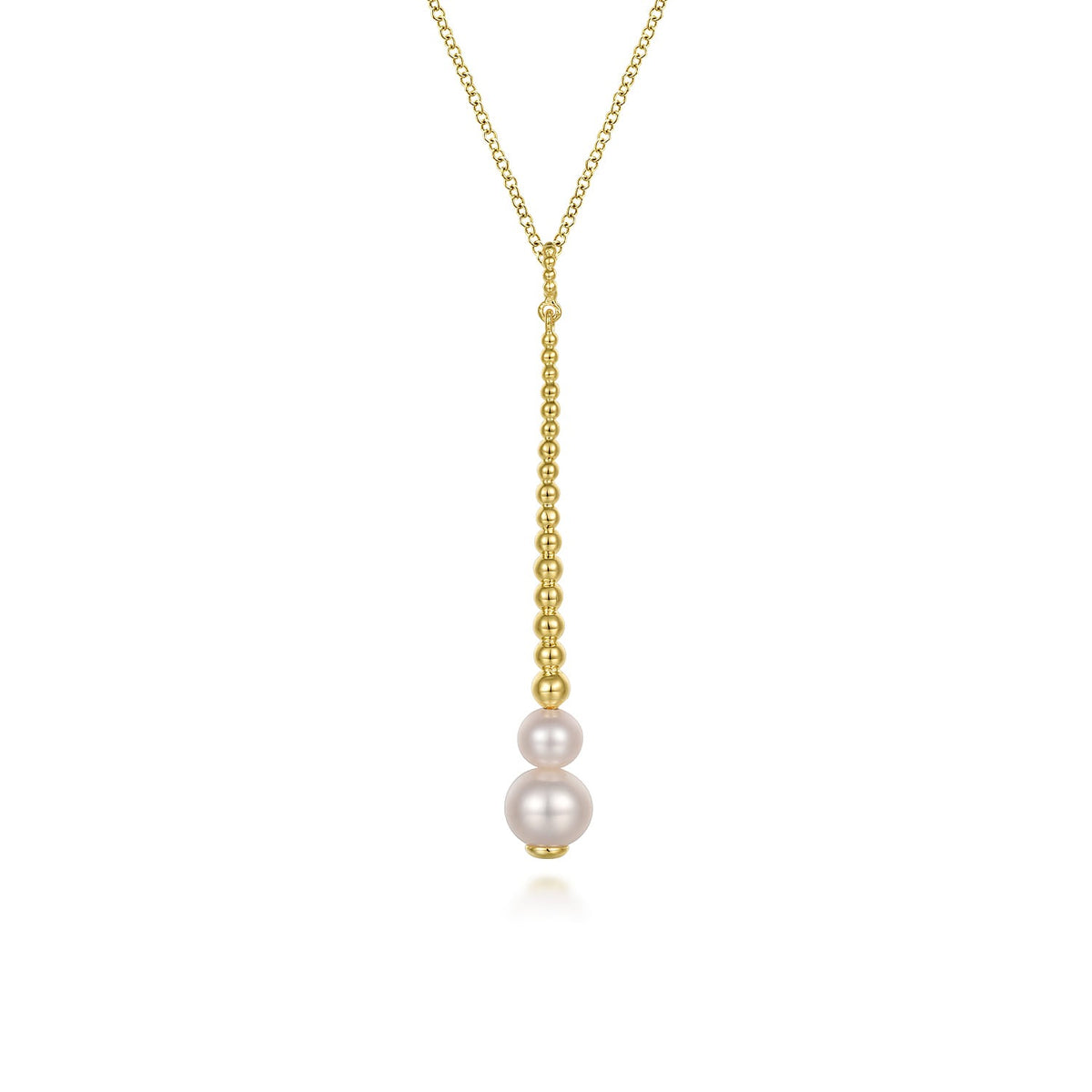 Gabriel & Co. 14K Yellow Gold Bujukan Pearl Drop Necklace