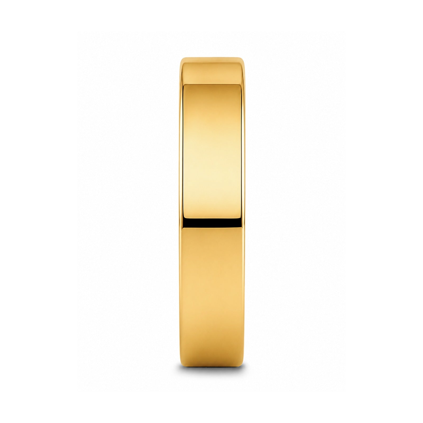 ARI Flat Gold-Plated Tungsten Ring - 4mm - 8mm