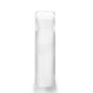 GLACIER White Ceramic Wedding Band with Beveled Edges and Polished Finish - 6mm & 8mm