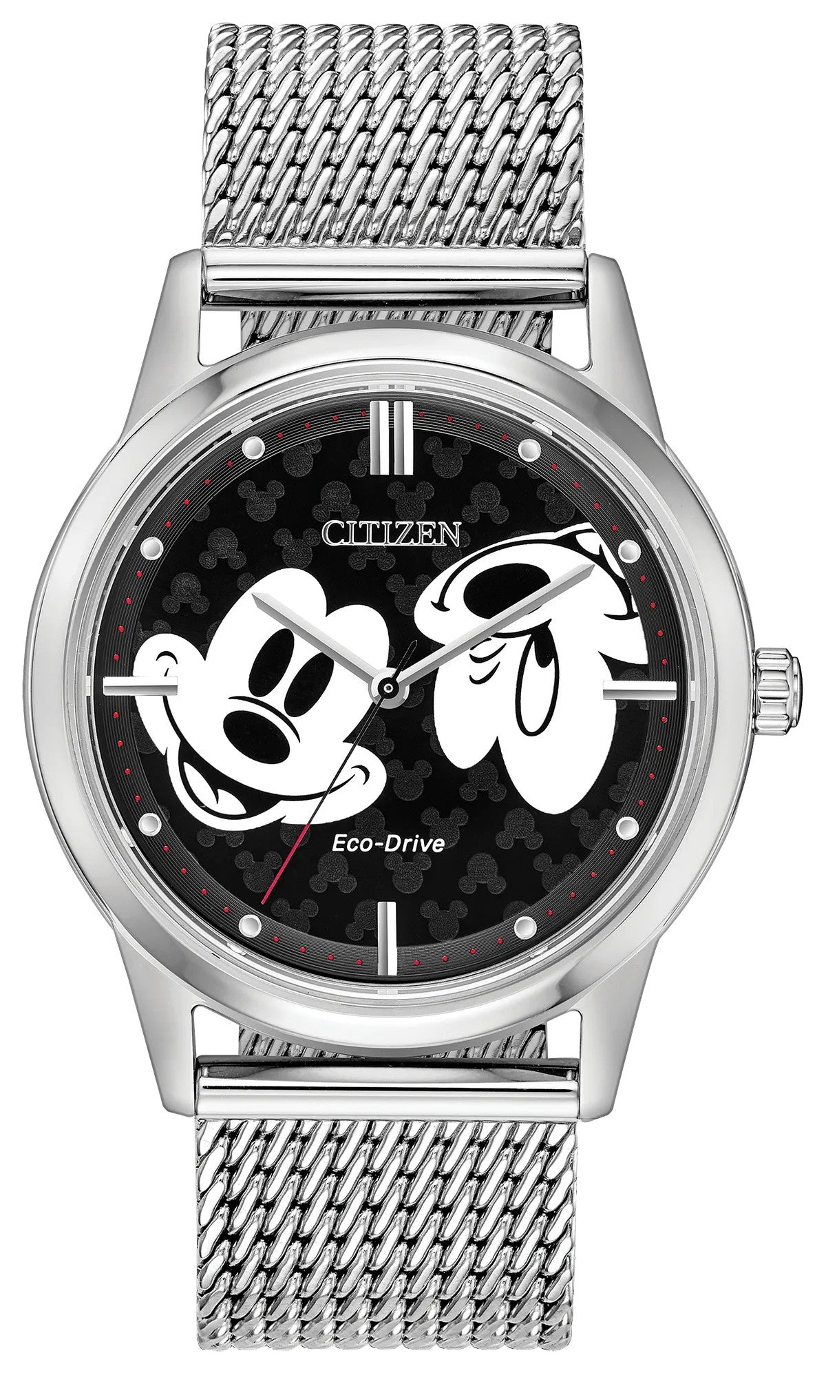 Citizen Mickey Mouse Black Dial Stainless Steel Bracelet FE7060-56W FE706056W