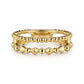 Gabriel & Co. 14K Yellow Plain Gold Bujukan Pyramid Easy Stackable Ring