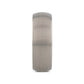 PYTHIUS Domed Brush Finished White Tungsten Ring - 2mm - 8mm