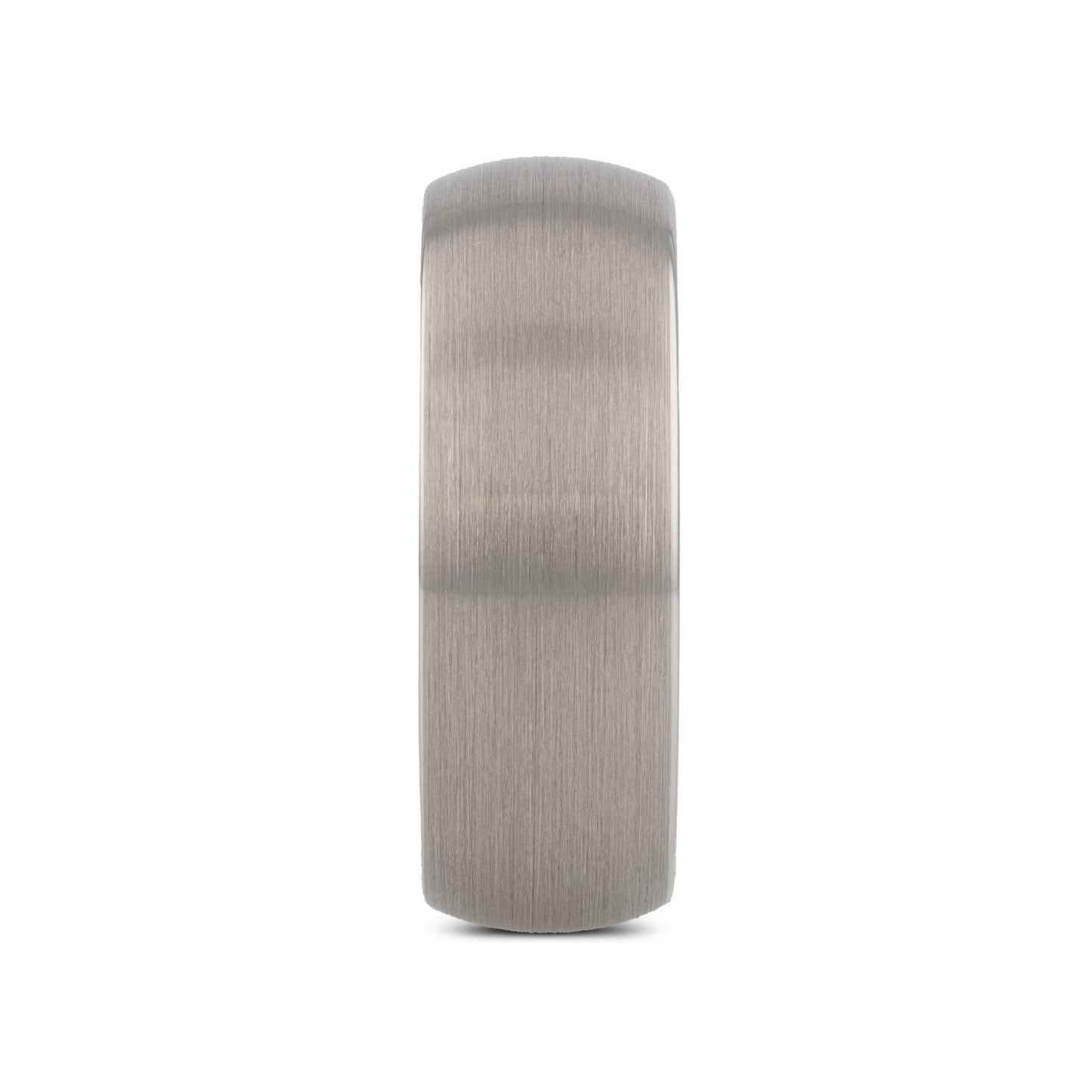 PYTHIUS Domed Brush Finished White Tungsten Ring - 2mm - 8mm