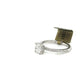 14k White Gold Round cut Lab Grown IGI Certified Engagement Ring