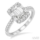 1/2 Ctw Diamond Semi-Mount Engagement Ring in 14K White Gold