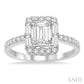 1/2 Ctw Diamond Semi-Mount Engagement Ring in 14K White Gold