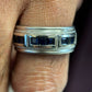 10k white gold Sapphire band