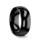 RAVEN Domed Black Tungsten Wedding Band - 2mm - 12mm - 6mm