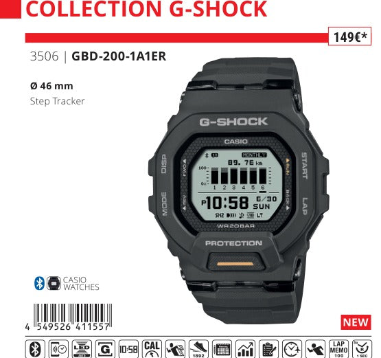 Casio G-Shock GBD-200-1A1