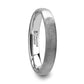 Fingerprint Engraved Domed Tungsten Brushed Ring- Perseus - 4mm - 12mm - 6mm