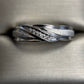 MEN'S 5 ROUND DIAMOND BAND IN 10k white GOLD 1/10ctw