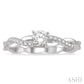 1/3 Ctw Round Center Diamond Twisted Ladies Engagement Ring with 1/4 Ct Round Cut Center Stone in 14K White Gold
