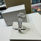 14K White Gold Oval Diamond Bypass Halo Wedding Set