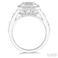 1 Ctw Fusion Emerald Cut, Baguette & Round Cut Diamond Ring in 14K White Gold
