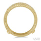 1/5 Ctw Round Cut Diamond Insert Ring in 14K Yellow Gold