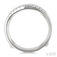1/3 Ctw Round Cut Diamond Insert Ring in 14K White Gold