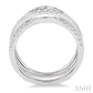 1/2 Ctw Round Cut Diamond Insert Ring in 14K White Gold