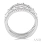 1 1/10 Ctw Diamond Insert Ring in 14K White Gold